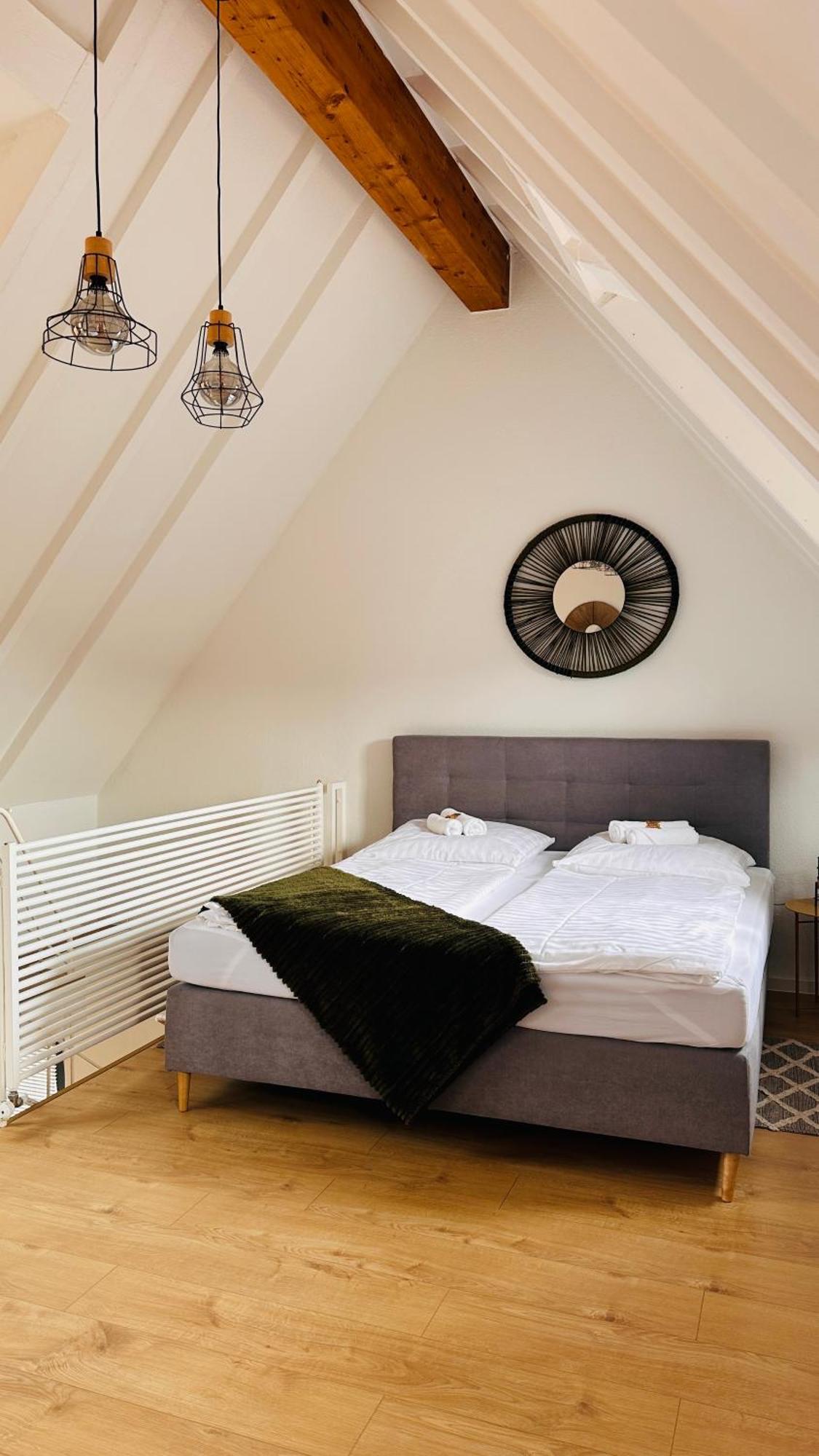 Amao-Green I 90Qm I Penthouse Maisonette Mit Rooftop I City Center I King-Size Betten Lahr  Esterno foto