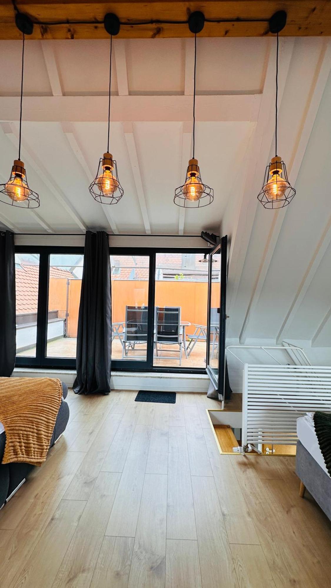 Amao-Green I 90Qm I Penthouse Maisonette Mit Rooftop I City Center I King-Size Betten Lahr  Esterno foto